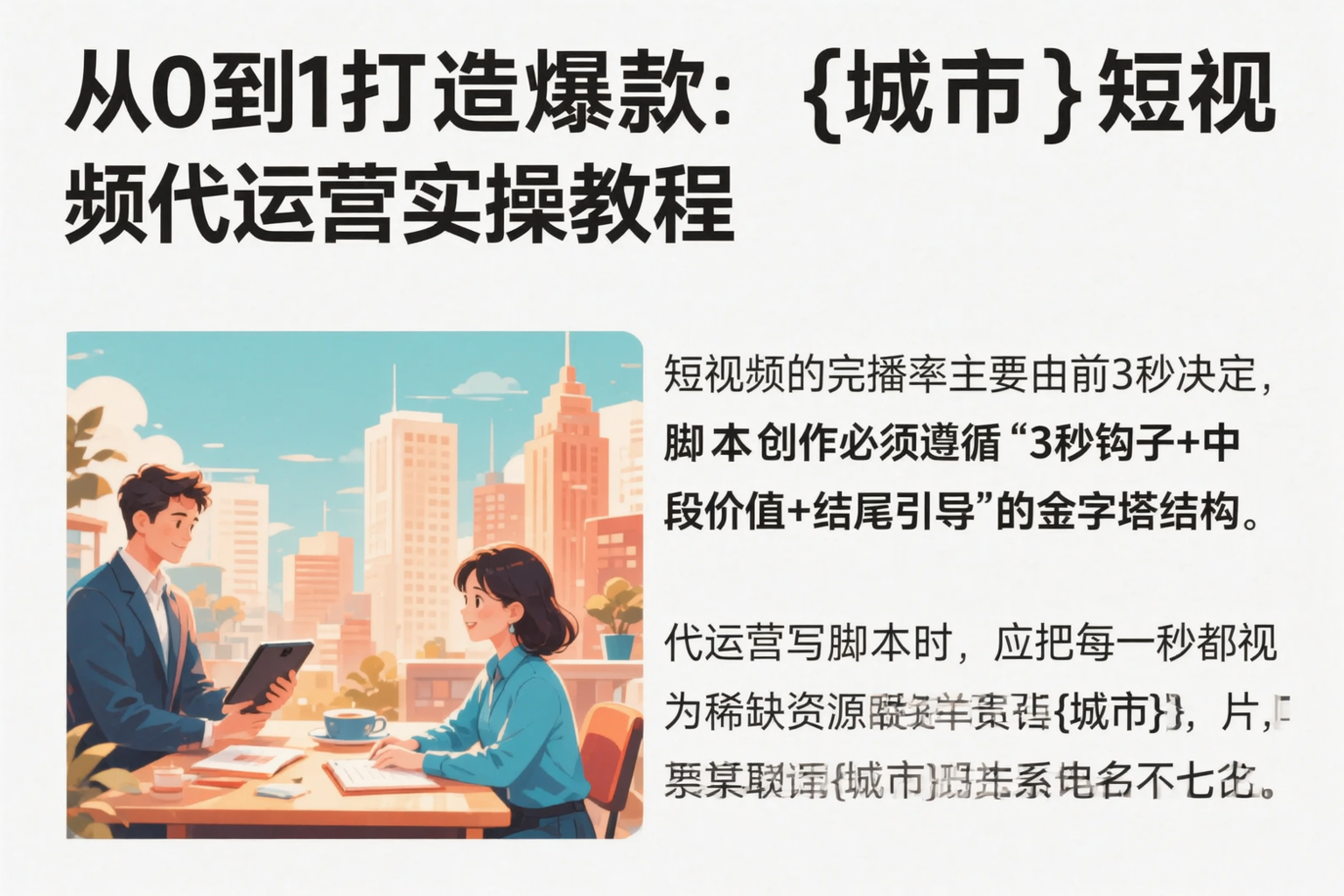 从0到1打造爆款：威海短视频代运营实操教程