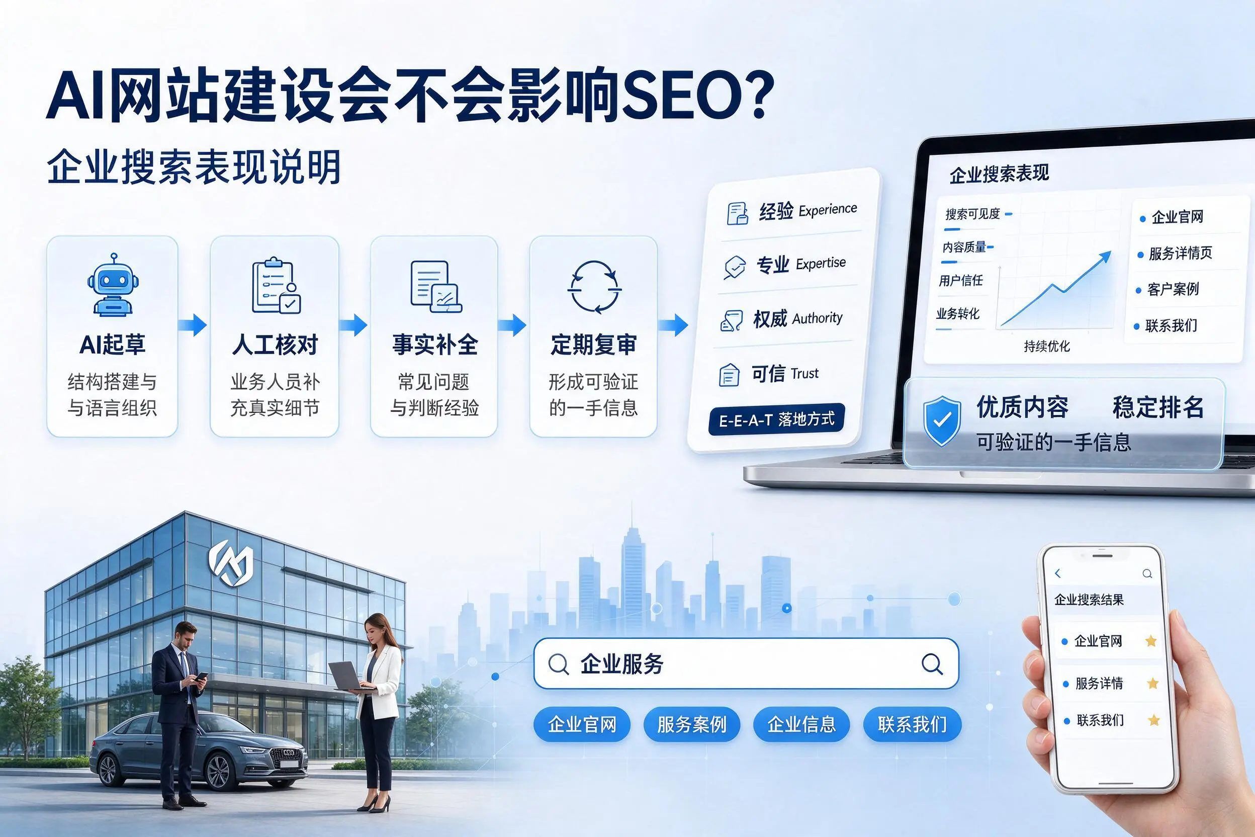 AI网站建设会不会影响SEO？威海企业搜索表现说明