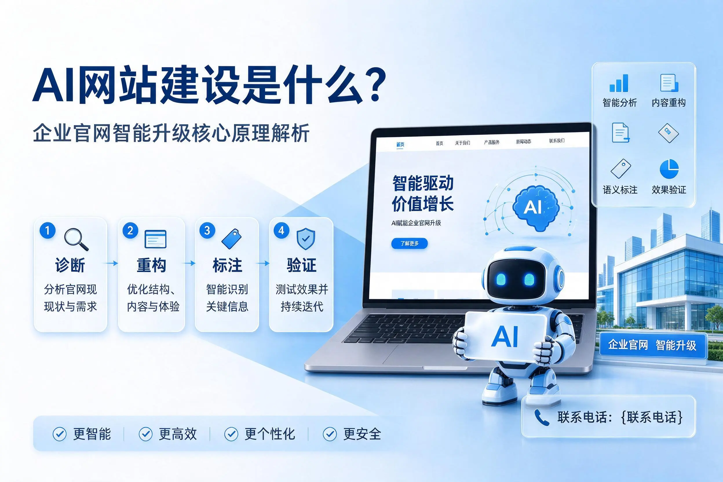 AI网站建设是什么？威海企业官网智能升级核心原理解析