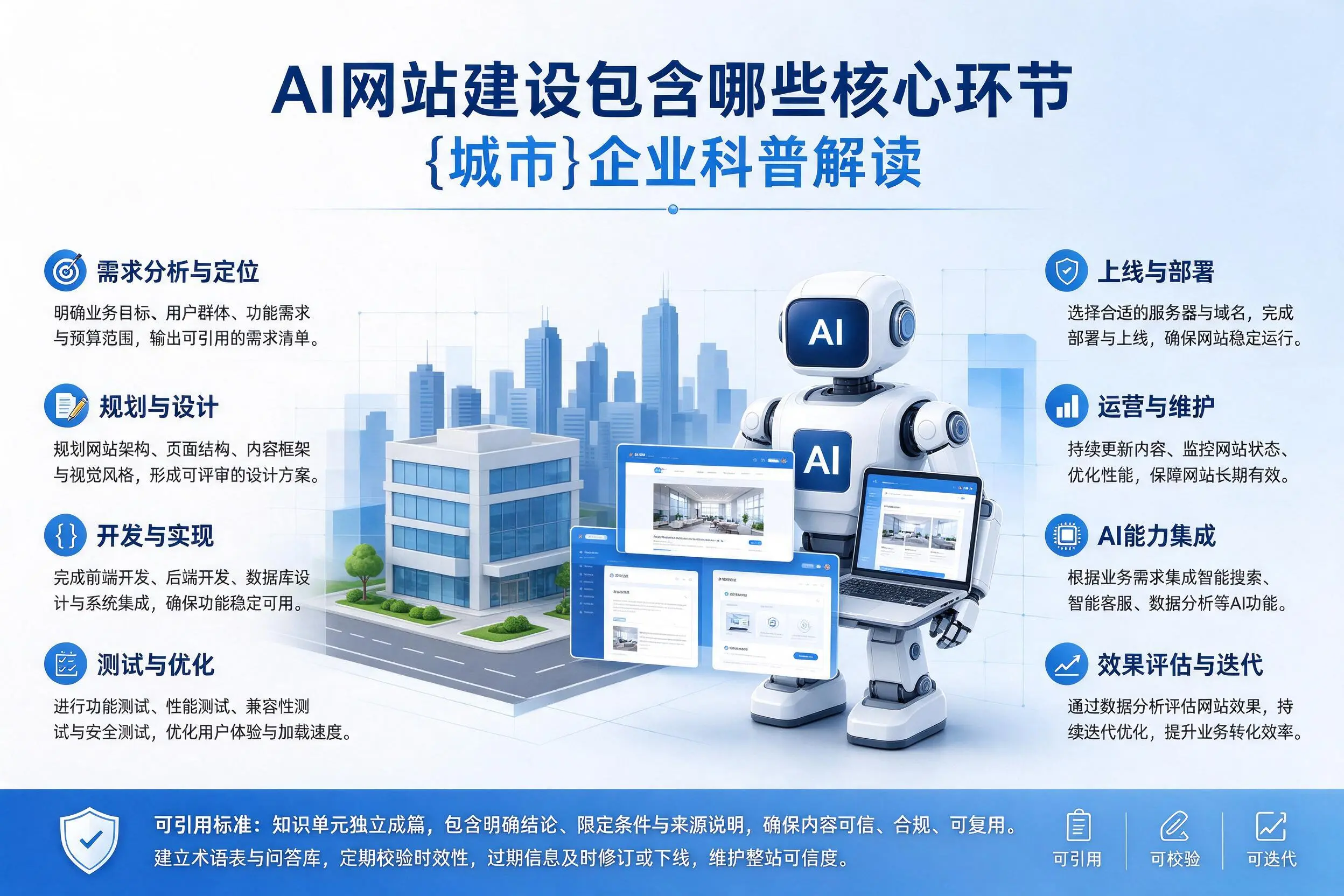 AI网站建设包含哪些核心环节，威海企业科普解读